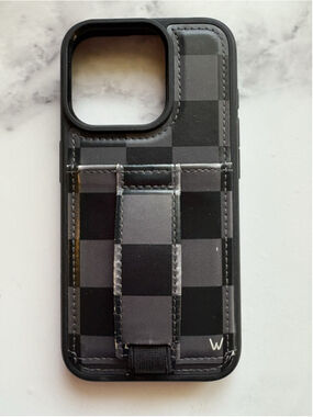 Walli Cases Midnight Check Phone Case For Iphone 15 Pro